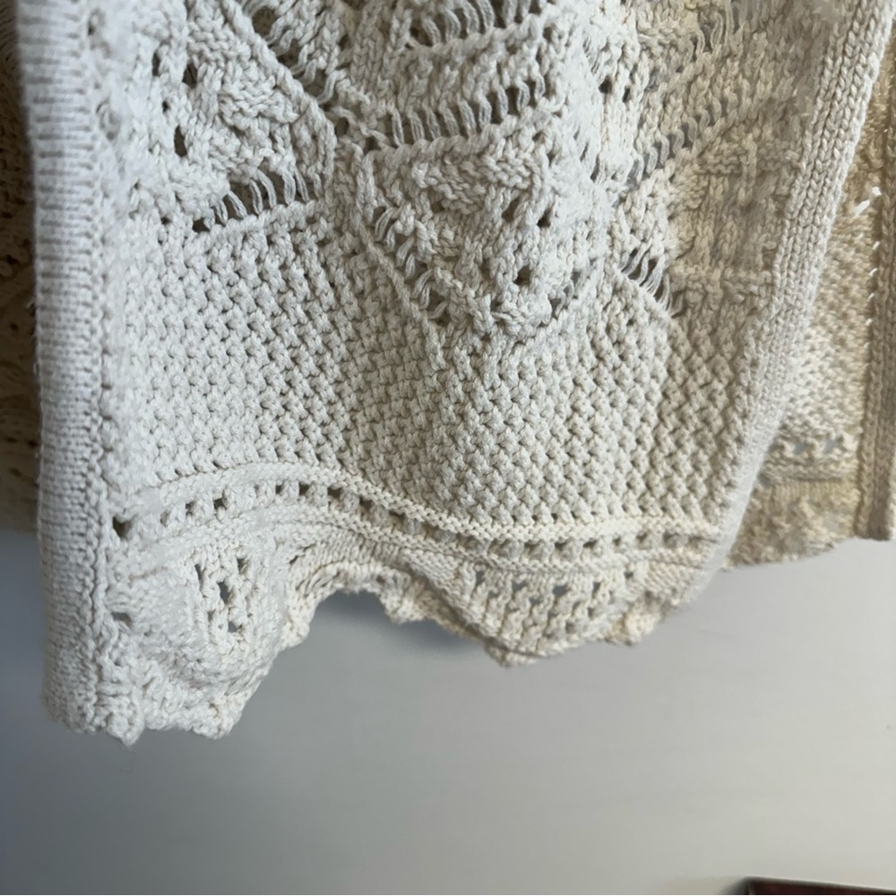 Freshman 1996 Cream‎ Knit Cardigan - Picture 7 of 7